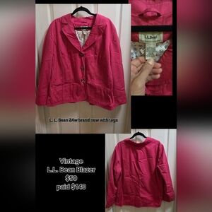L.L. Bean Pink Blazer